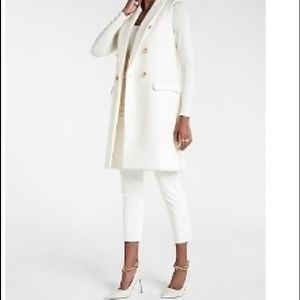 Express wool-blend double breasted vest